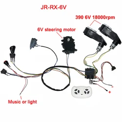 Deluxe Children's Electric Car DIY Kit with Motion and Swing Functions (JR - RX - 6V with motor)