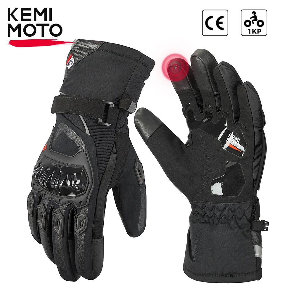KEMiMOTO Winter Motorcycle Gloves CE 1KP Dropshipping