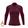 2025 Women Winter Thermal Fleece Cycling Jersey Set Bib Pants Long Sleeve Ropa Ciclismo Bicycle Clothing MTB Bike Jersey Uniform 1