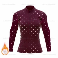 2025 Women Winter Thermal Fleece Cycling Jersey Set Bib Pants Long Sleeve Ropa Ciclismo Bicycle Clothing MTB Bike Jersey Uniform 1