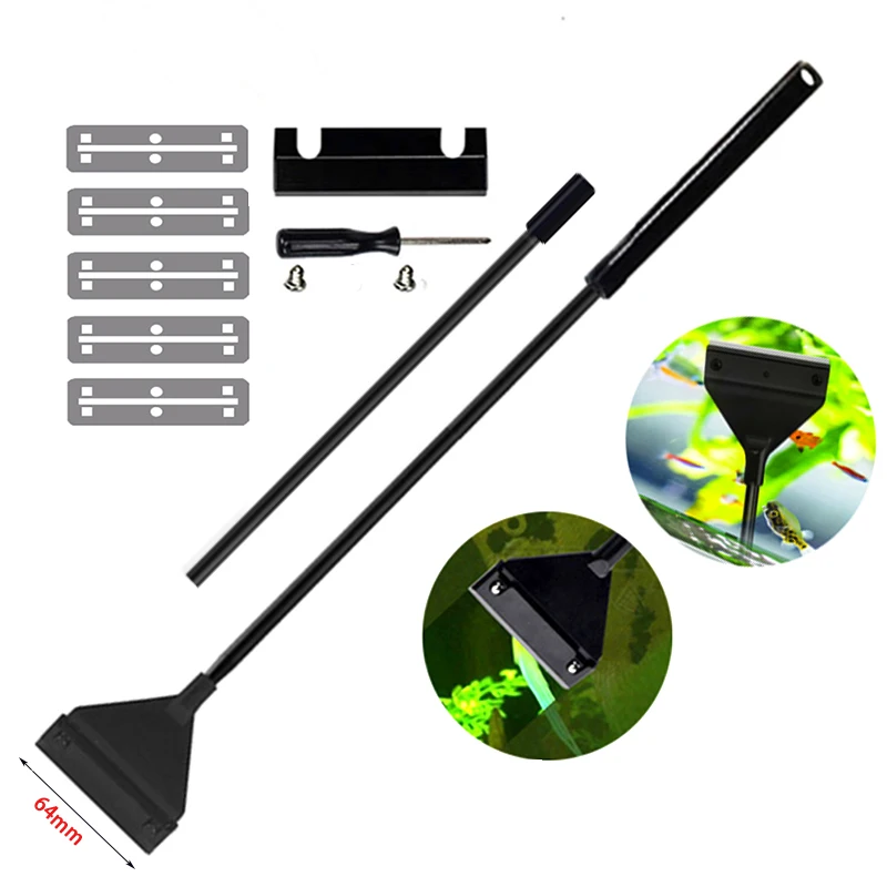 

1 Set of Aquarium Cleaning Tools, Dual-purpose Glass Scraper, Fish Tank Scraper, Grass Tank Algae Cleaning Tool
