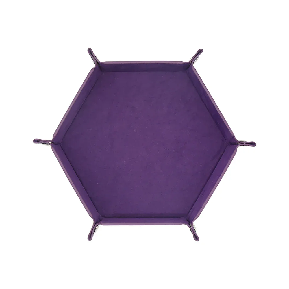 Hexagonal Dice Tray Board Game Storage Box Accessories