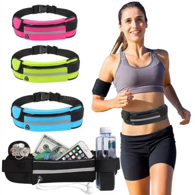 1pc sac de course femmes sac de taille sac de ceinture hommes sport Fanny Pack sac de téléphone portable salle de sport course téléphone portable Jogging course sac de cyclisme 1