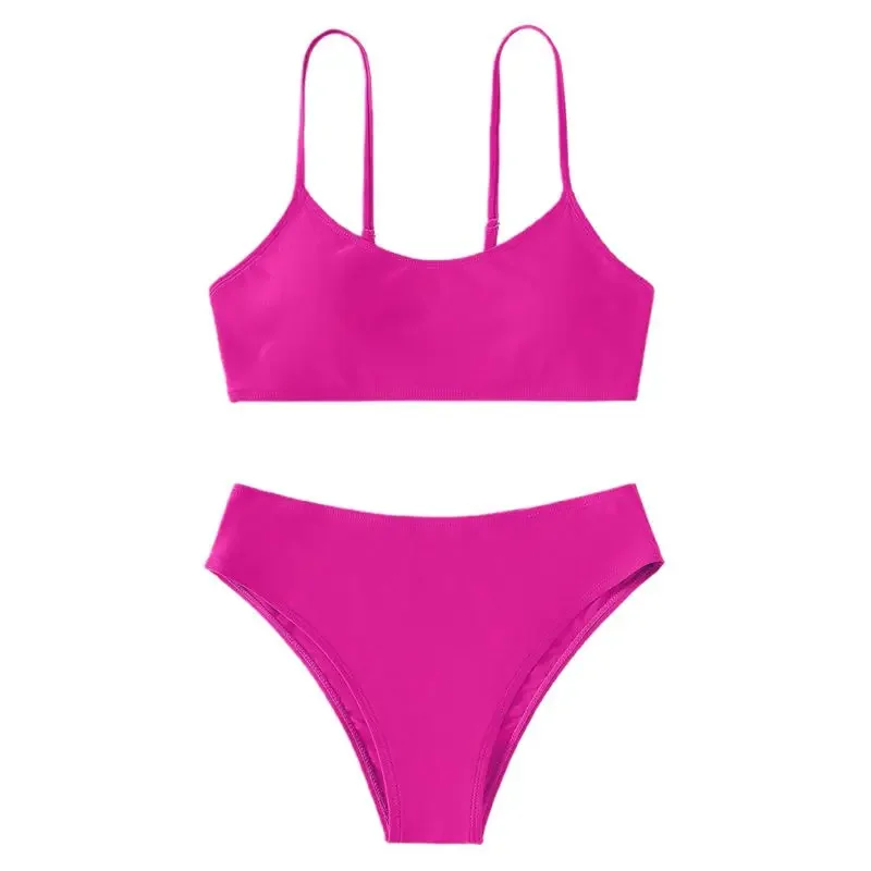 8-14 Years Teenager Bathing Suit Beachwear Children Girls Bikini Set t Kids Swimsuit Swimwear