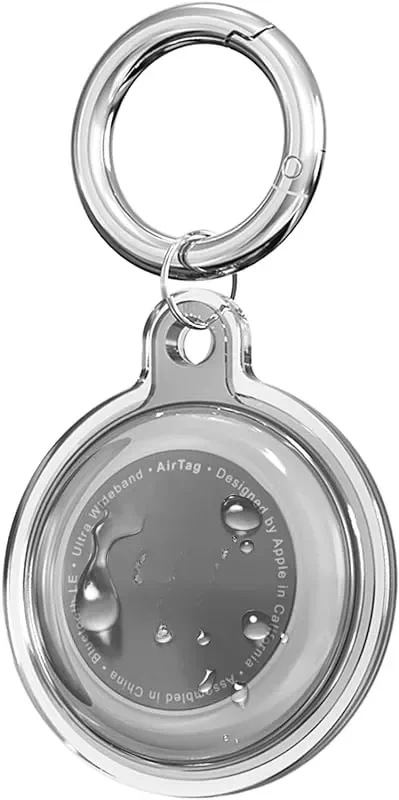 Waterproof Airtag Holder Keychain for Pet Collars and Key Rings