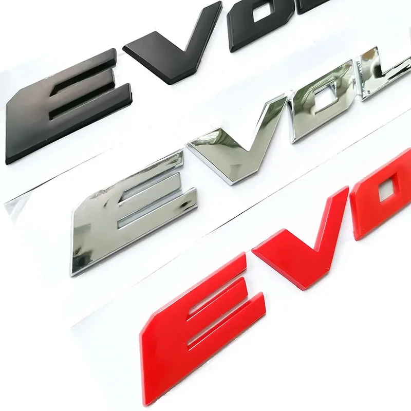 Evolution X ABS Plastic Car Emblem Badge - 3D Trunk Styling Sticker Decal