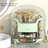 Multi Functional Makeup Storage Box Multi-Layer Desktop Transparent Dustproof Dressing Boxes Large Capacity Acrylic With Drawers 6