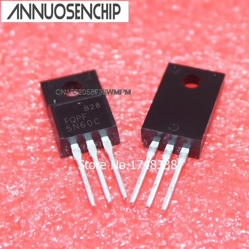 Original 5n60 Mosfet N-ch 600v 4.5a To220f Nova Boa Qualidade Fqpf5n60c 50 Peças Novo e - Image 2
