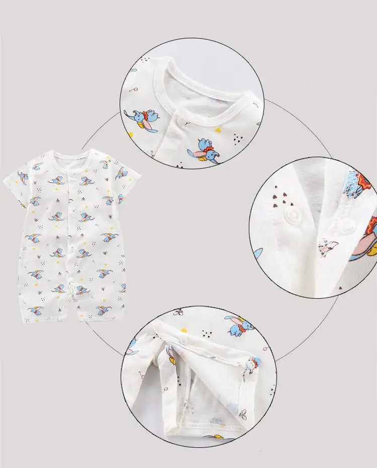 cute baby bodysuits Newborn Baby One-piece Clothes 2022 Summer Clothing Short Sleeve Toddler Home Clothes Infant Romper Baby Bodysuits Girls Onesie Baby Bodysuits Fur