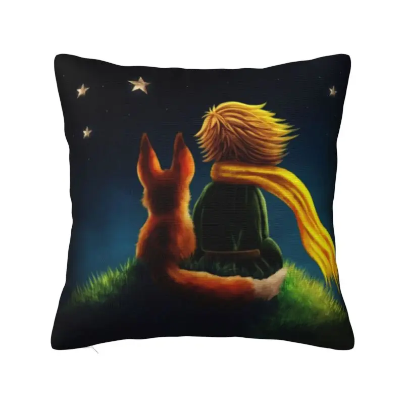 

The Little Prince Fiction Cushion Cover 45x45cm France Fairy Tale Soft Modern Pillow Case Living Room Decoration