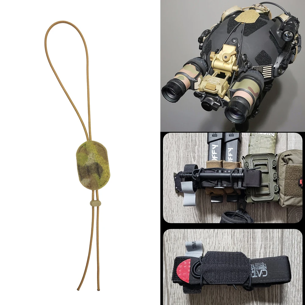 Taktische NVG Lanyard Nachtsicht Elastische Retention Gerät Haken Und Schleife Tourniquet Halter Jagd Helm Zubehör
