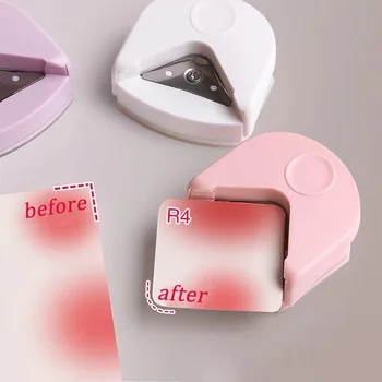 R4 Carta Arrotondata Taglierina Angolo Più Arrotondatore Foro di Carta Trimmer Angolo Pugno Foto Die Cutter Scrapbook Regalo Ufficio Fai da Te Artigianato HandTool