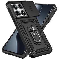 Militair Armor Slide Camera Hoes met Magnetische Ringhouder - Duurzame Beschermende Telefooncover