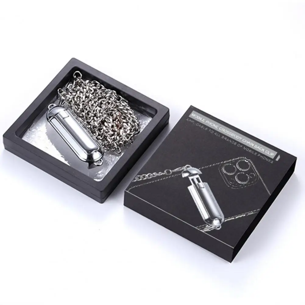 1 Set Useful Stable Support Easy to Carry Anti-falling Cell Phone Crossbody Chain Hanging Lanyard for Smartphones