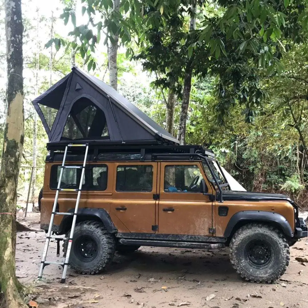 Buy 4wd Truck Car Triangular Automatic Camping Waterproof Clamshell Rooftop Tent Hardshell Rooftent For Auto 1