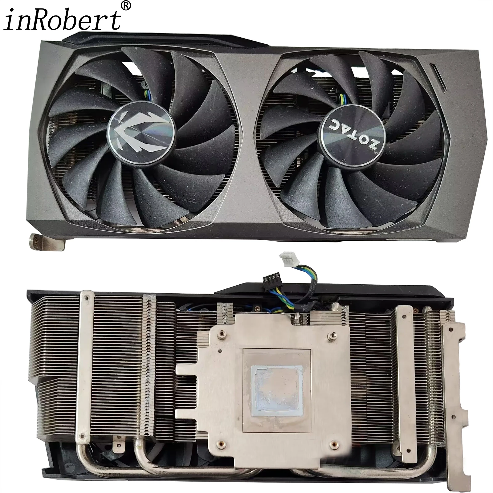 Dissipatore Di Calore Per Zotac Gaming Rtx 3060 Ti Twin Edge Oc Lhr Radiatore Per Scheda Video Da 8Gb Con Piastra Posteriore