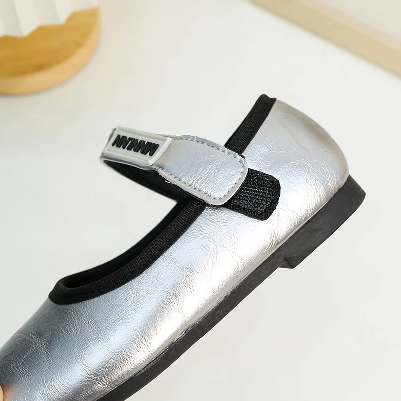 туфли для девочки Non Slip Girl Shoes Leather Shoes Children Shoe for Girl Princess Flat Autumn Soft Soled