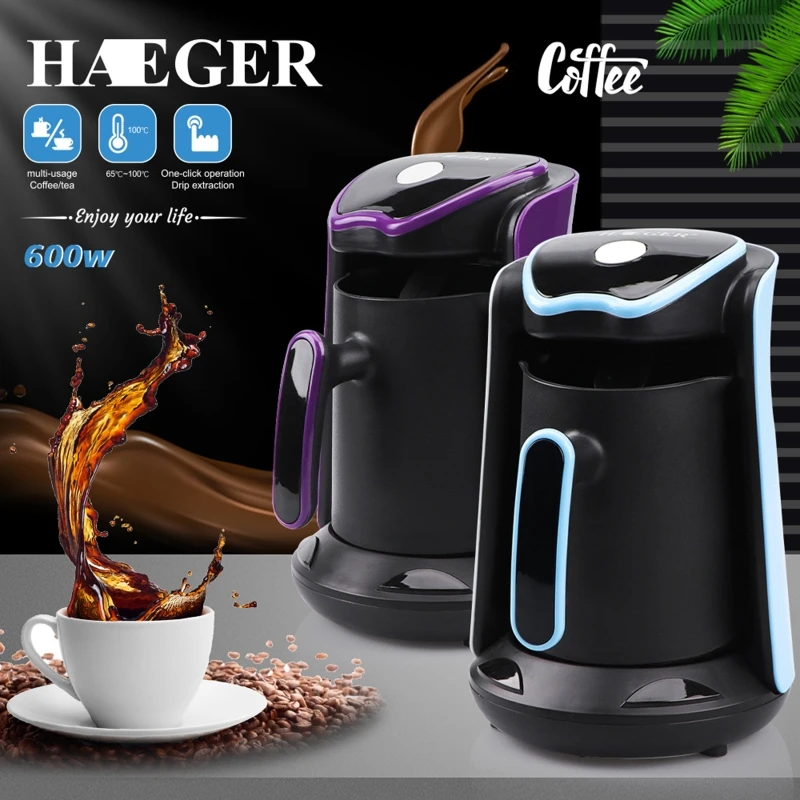 Household Automatic Turkish Coffee Machine Cordless Electric Pot 220~240V 600W Portable Travel Coffee Maker 70-80ml Hot Sale