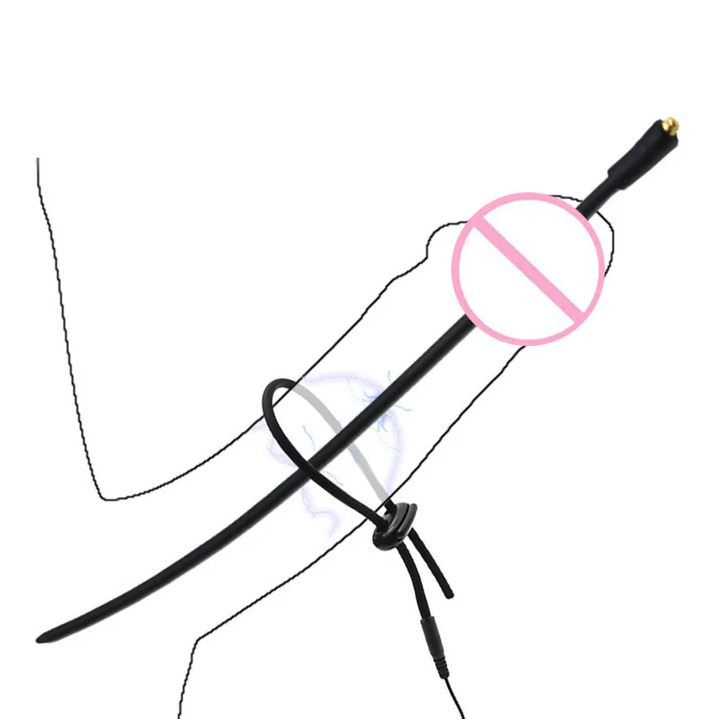 Adults Electro Shock Penis Plug Electric Stimulation Urethral Catheter Sounds Dilator Penis Rings Sex Toys For Man 18+
