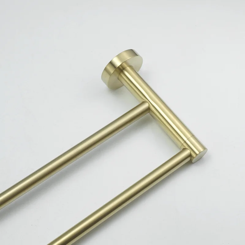 Brushed gold stainless steel towel rack towel bar holder toilet paper holder bathrobe hook hanger hardware kit toilet paper holder towel hook bathroom hardware set bathroom hardware accessories