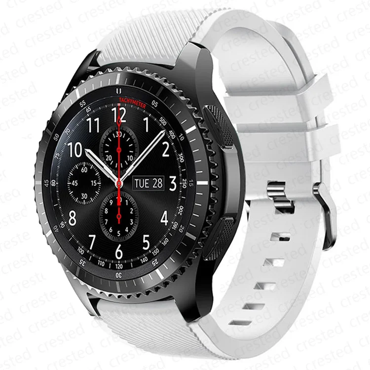 Silicone Sports Watch Strap, 20mm/22mm Adjustable Band