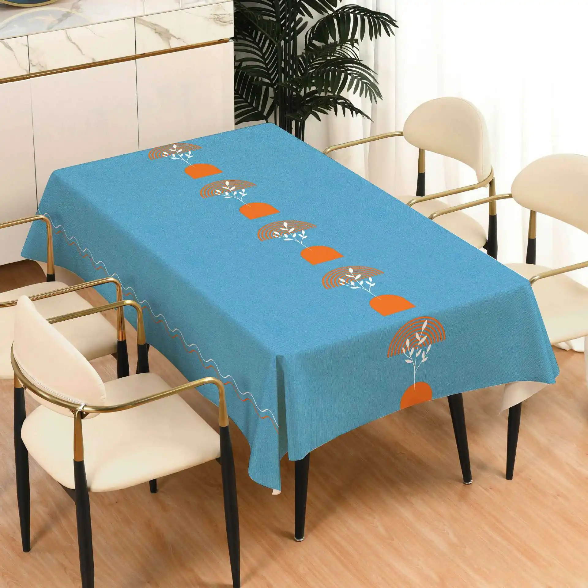 

1380604 Wind table cloth home tea table cloth cotton linen rectangular simple table cloth table mat