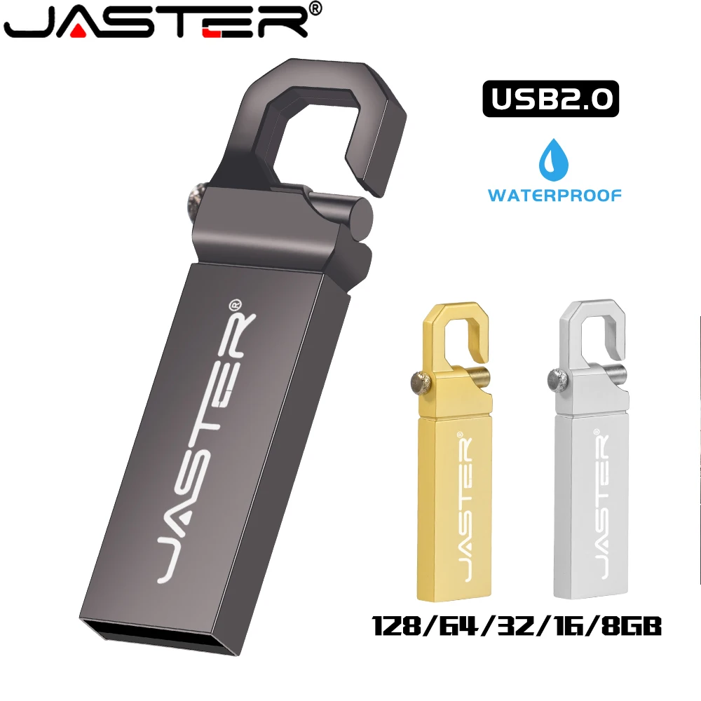 

JASTER USB 2.0 флеш-накопители 64 Гб металлический карабин карта памяти 32 Гб 16 Гб U диск Бесплатный Пользовательский логотип 8 Гб Серебряный флеш-накопитель для ноутбука