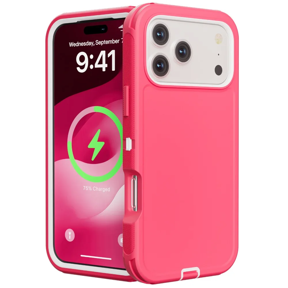 Rugged Heavy Duty Hybrid 3IN1 Ott Defender Shockproof Case with PC+TPU Cover