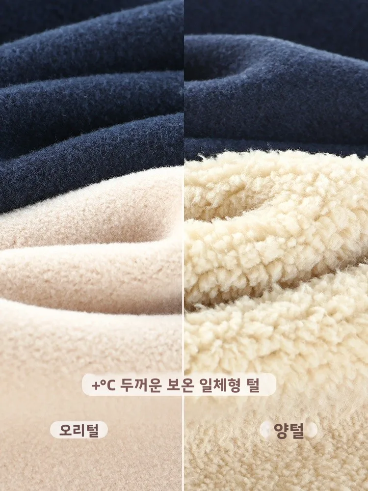 디즈니 아동용 보온 바지 양털 안감 두꺼운 따뜻한 빠른 발열 가을 겨울 면 교복 필수품 소년 따뜻한 바지