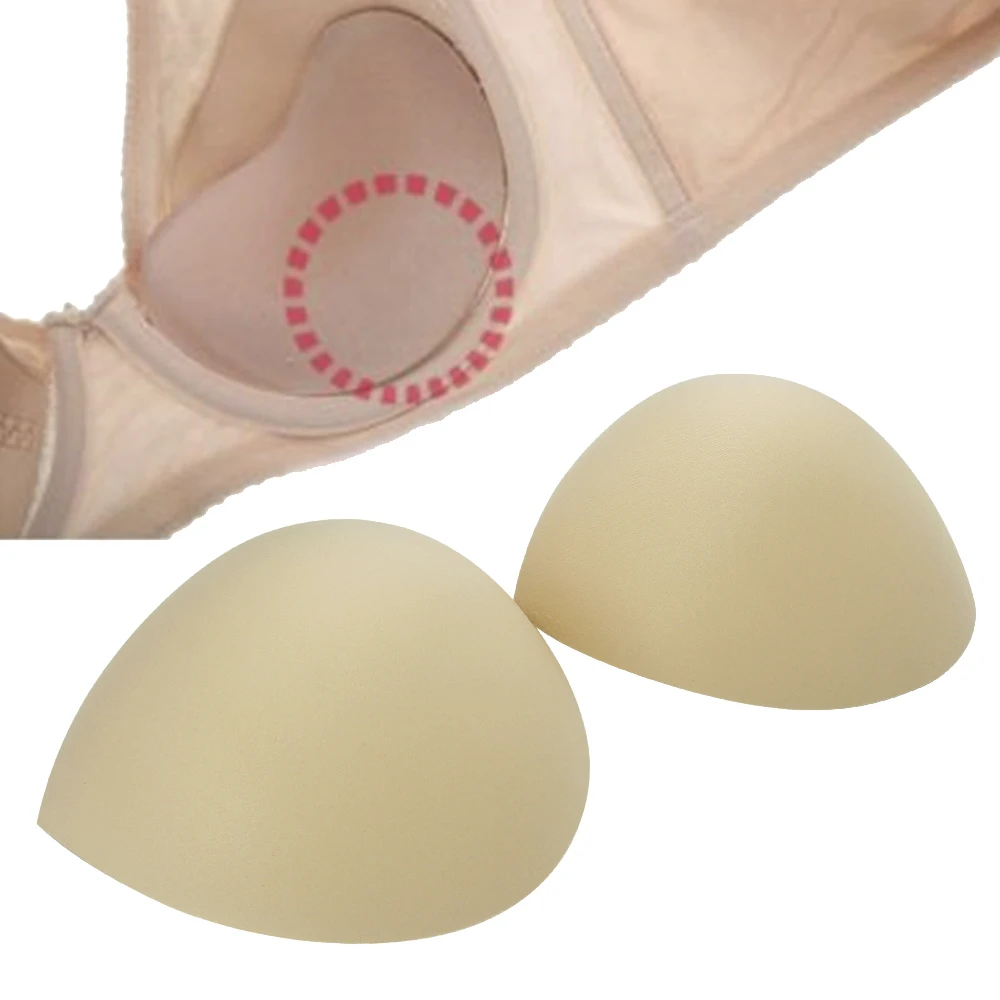 Hard Bra Cups Dressmaking Insert Sew on Push up Bra Pads 