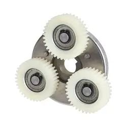 Enhanced Electric Bike Planetary Gear with Clutch Set 70mm - Solid 36 Teeth Design (Nylon gear  white)