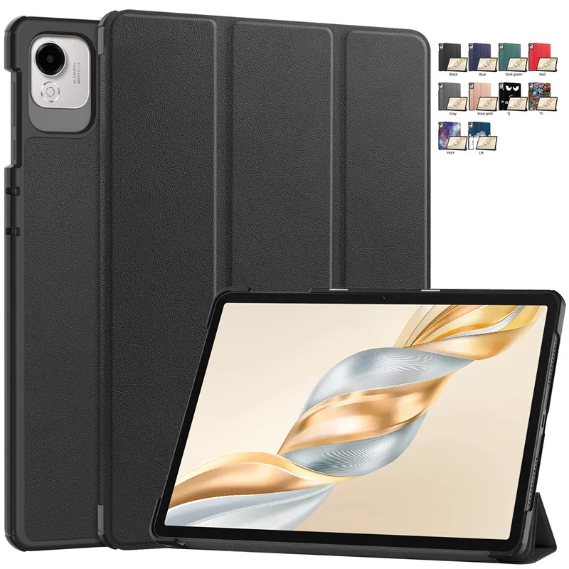 Elegant Tri-Folding PU Leather Tablet Cover