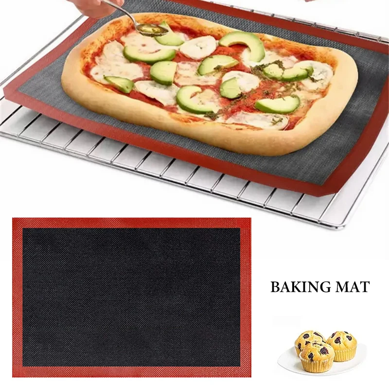 Silicone Grill Mat 3 size Baking Tray Breathable BBQ Cookie Bread Mat Oven Microwave High Temperature Baking Kitchen Tools bbq grill mat silicone baking tray silicone baking mat