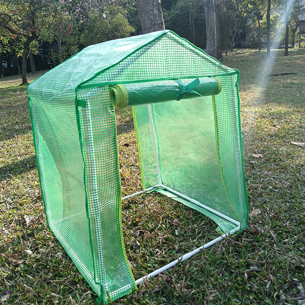 Portable greenhouse rain shelter suitable for indoor and outdoor use in courtyards-easy to install PVC transparent cover that