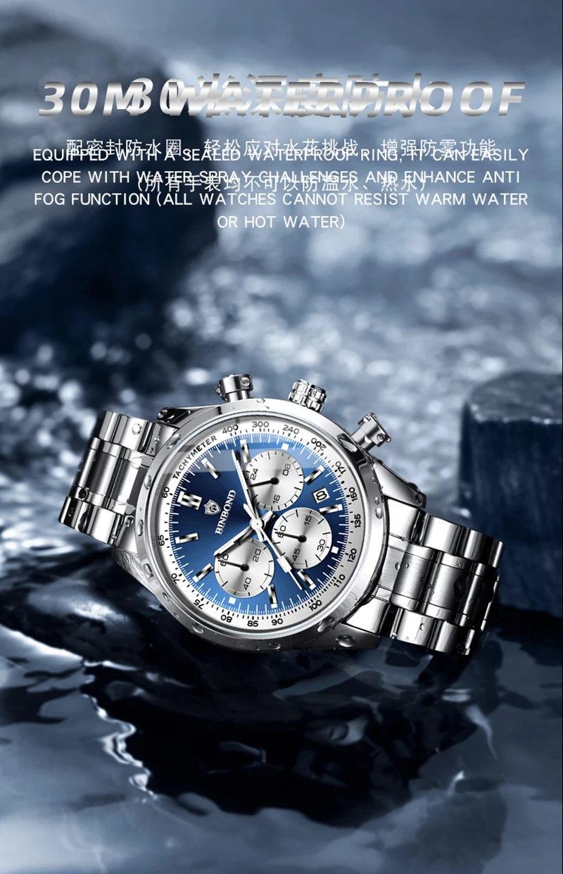 BINBOND V0065 Men's Watch description image 13