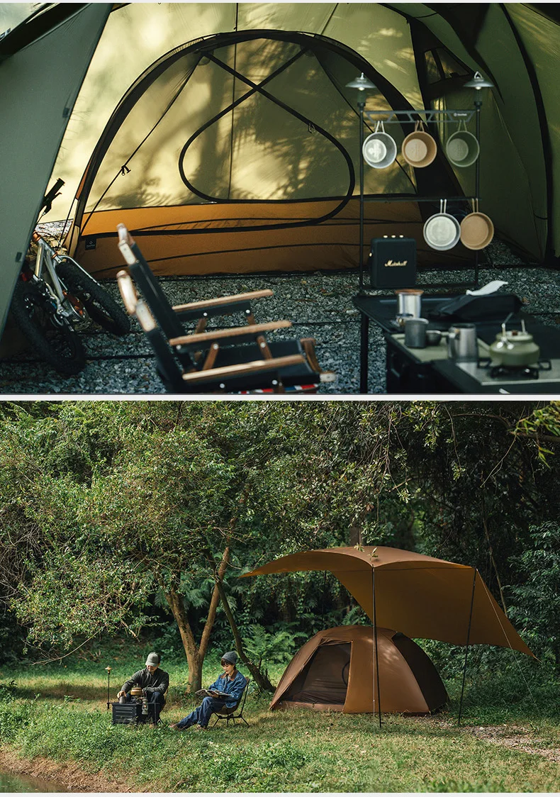 Thous Winds Taurus 2 People Tent Ultralight Hiking Tent Double Layer Outdoor Camping Tent 15D Nylon Ripstop Both Side Silicon