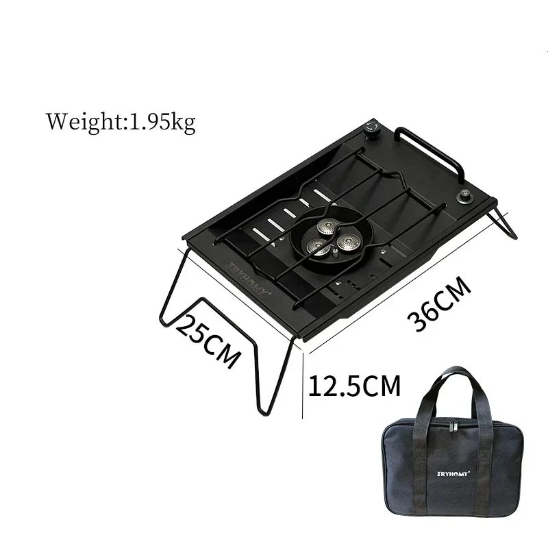 8000W IGT Gas Sinking Stove 3 Burner Stainless Steel Portable Camping Stove Desktop Brazier Grill Windproof Butane Propane image 20