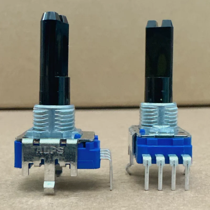 1pcs，Single loop rotary potentiometer，ALPS RK11 103B 4Pin，The shaft length is 22.5 mm，DJ mixer volume knob