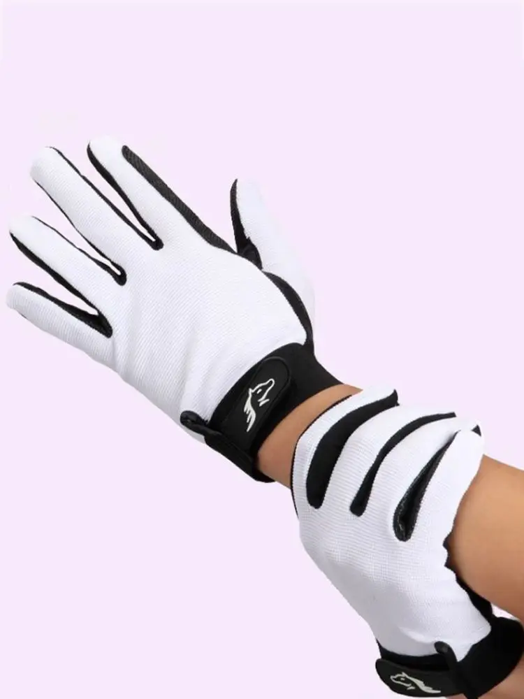 MXLLINA Silicone Anti-Skid Equestrian Gloves Women Wear-Resistant Riding Gloves Adults Equestrian Competition Mittens 6