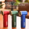 Mini Turbo Jet Fan Jet Brushless Turbine Outdoor USB Recharge Hair Dryer Motor Portable Handheld Cooling Appliance Blower Kica 2