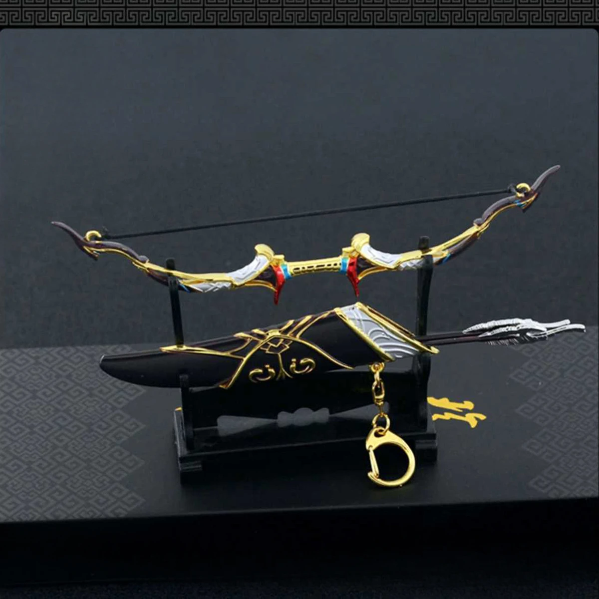Romantik der drei Königreiche, kalte Waffe, Metallmodell, Guan Yu, Messer, Waffenornament, antike achtzehn Waffen, komplette Sammlung – Detail 5