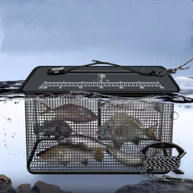 Santa King Floating Fish Basket Foldable Fishing Holder Minnow Bucket Portable Collapsible Fishing Net Storage Cage Santa King Floating Fish Basket Foldable Fishing Holder Minnow Bucket Portable Collapsible Fishing Net Storage Cage