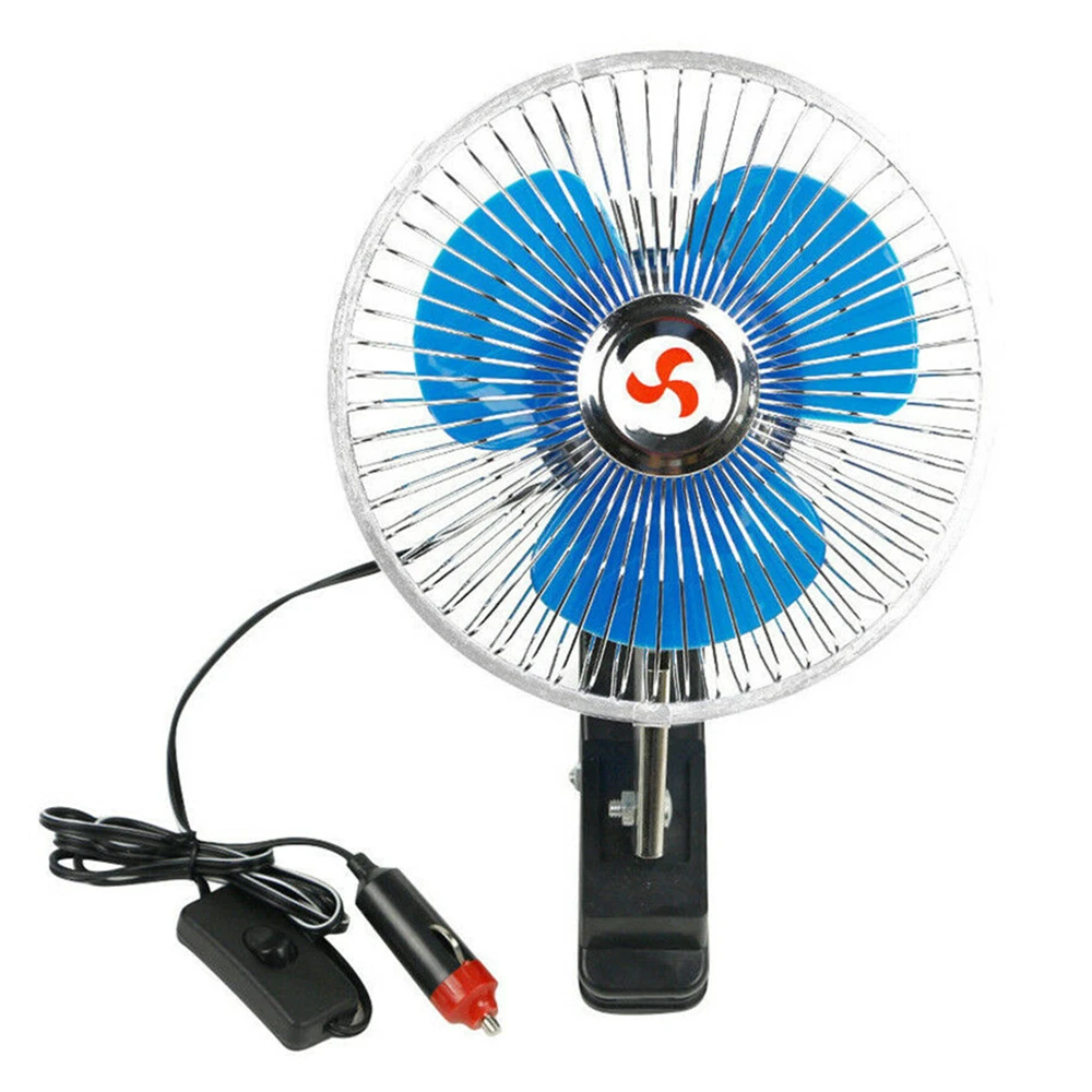 12v/24v Summer Cooling Fan Rotation Adjustable Car Fan Mini Electric Auto  Car Fan Truck Vehicle Strong Wind Air Cooler Condition - Fans & Kits -  AliExpress