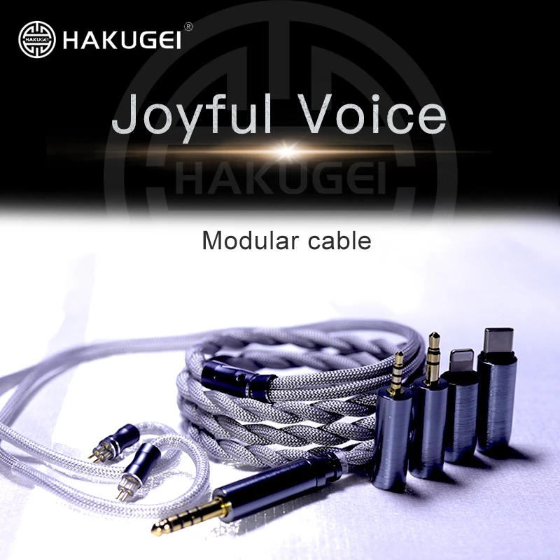 

HAKUGEI Joyful Voice chapado en oro occ & litz plateado occ & litz 6N occ 3,5 2,5 4,4 0,78 MMCX