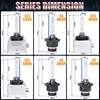 2X D2S D4S D3S HID Bulb Xenon Headlight Mini 1:1 Size 4300K 6000K 8000K Canbus D4R D2R Car Lamp Super Bright 12V Plug&Play 6