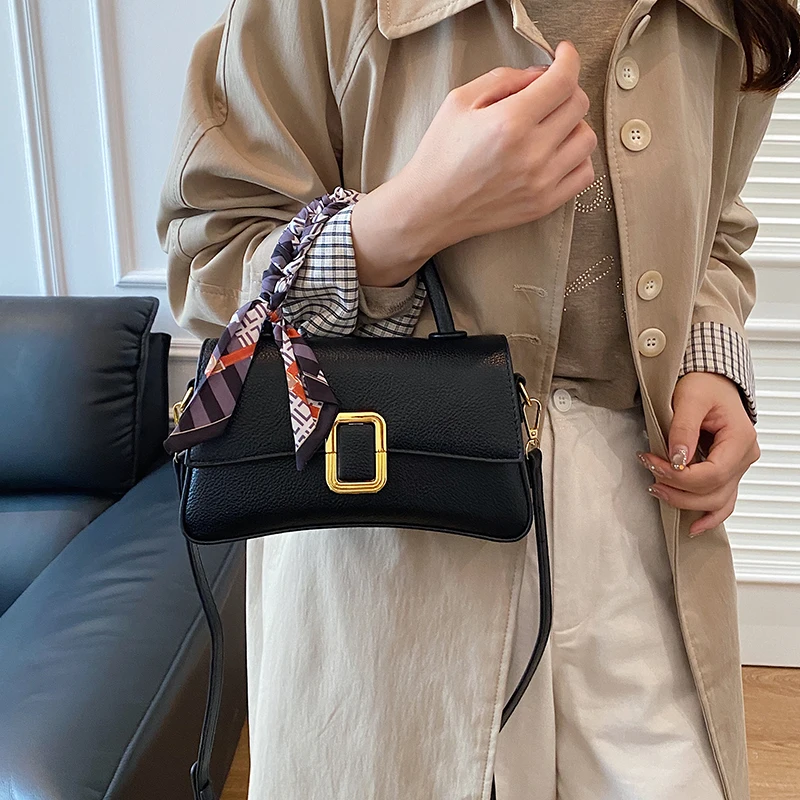 Elegante weibliche quadratische Einkaufstasche 2025, modische neue hochwertige PU-Leder-Damen-Designer-Handtasche, Reise-Schulter-Umhängetasche – Detail 4