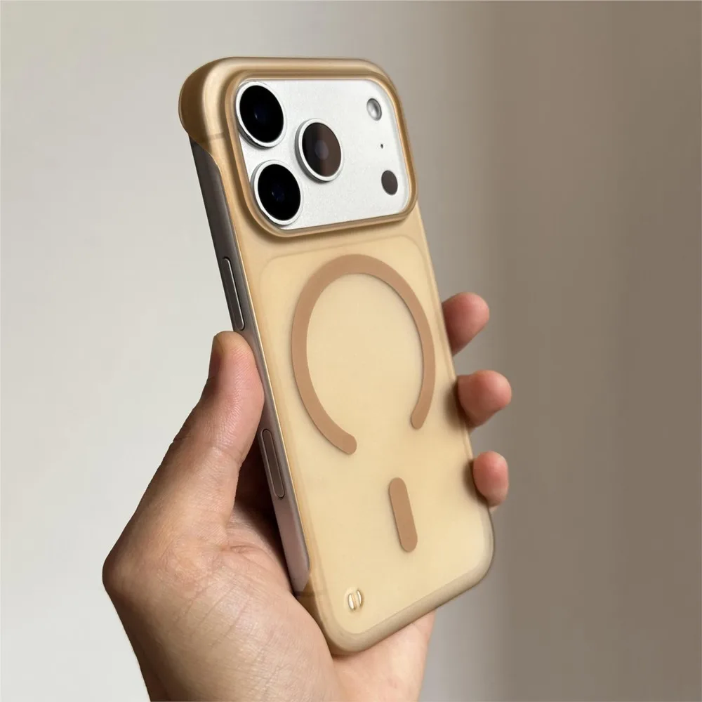 Ultra Thin Matte Frameless Magnetic Case with Magsafe Wireless Charging Compatibility