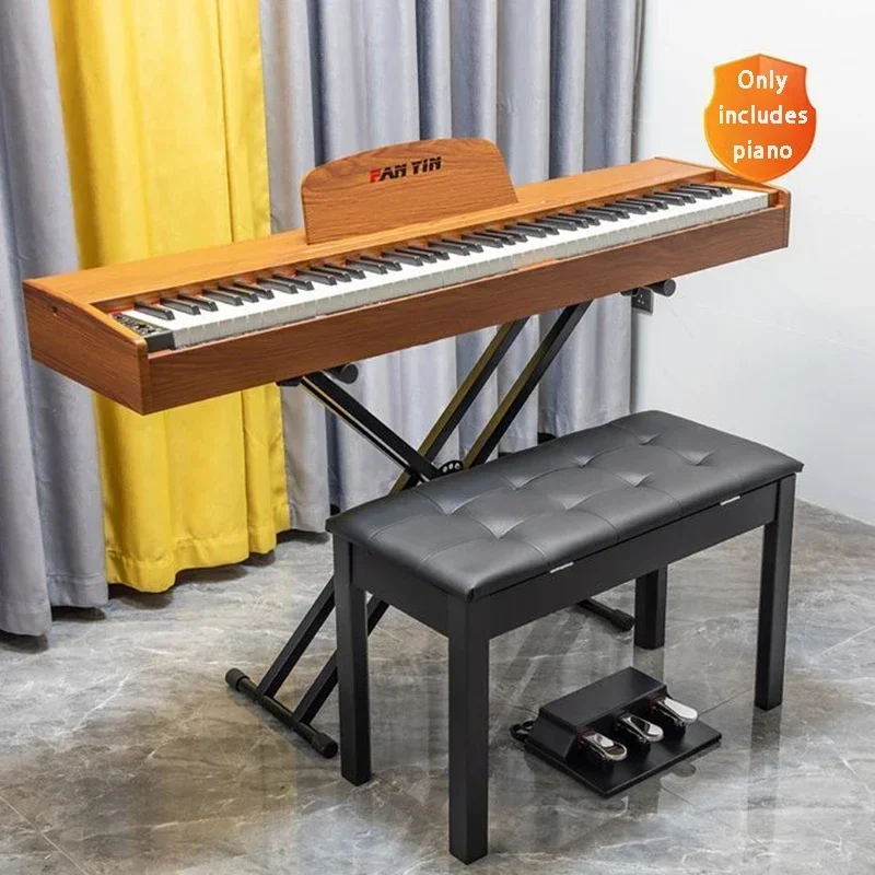 88-key Electronic Organ Midi Professional Piano Adult Musical Keyboard Beginner Portable Footswitch Bluetooth Musical Instrument