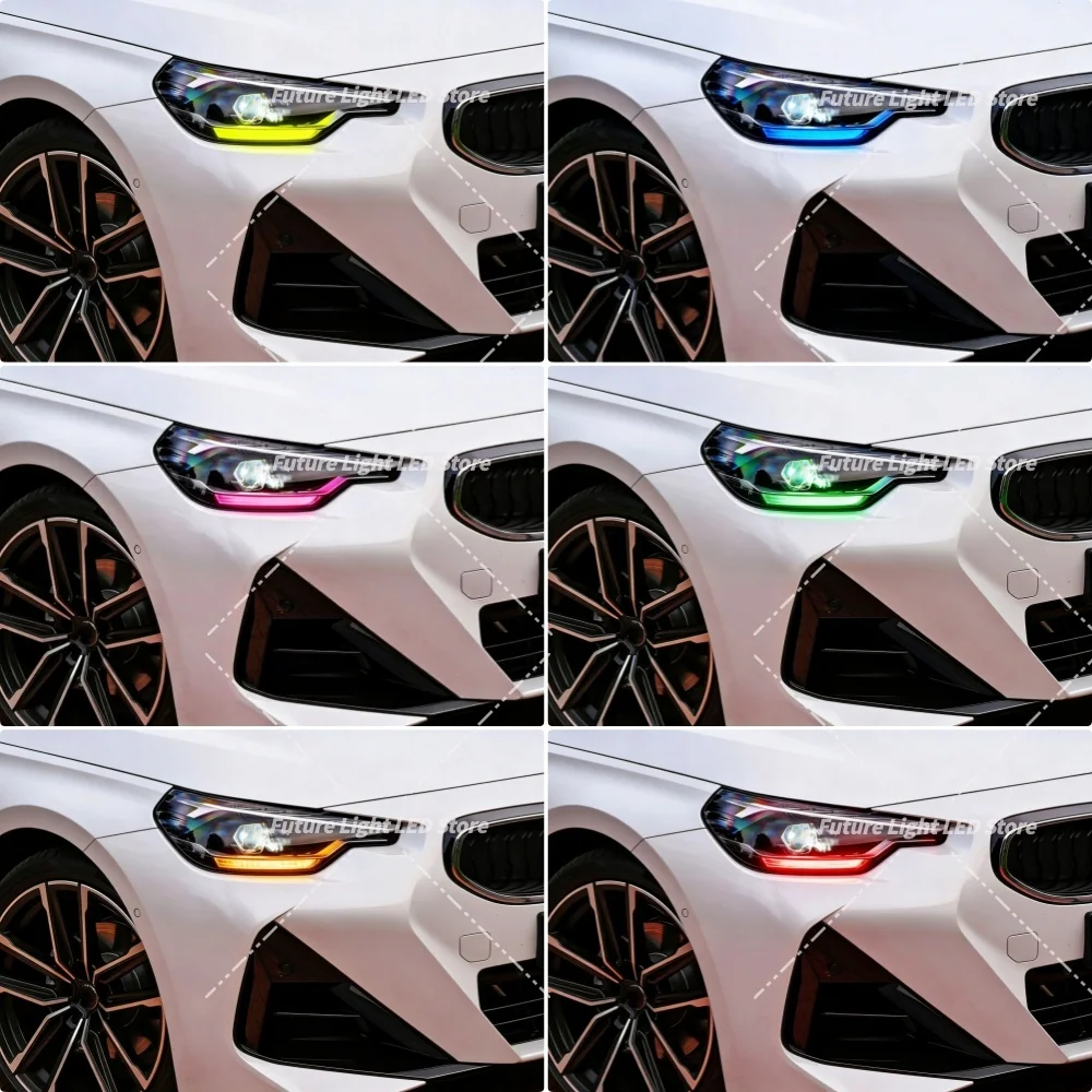BMW 2 시리즈 M2 G42 G87 M240i 2022-2024 63115A043C1 저사양 헤드라이트 주간 주행등 모듈용 DRL LED 보드 데이라이트