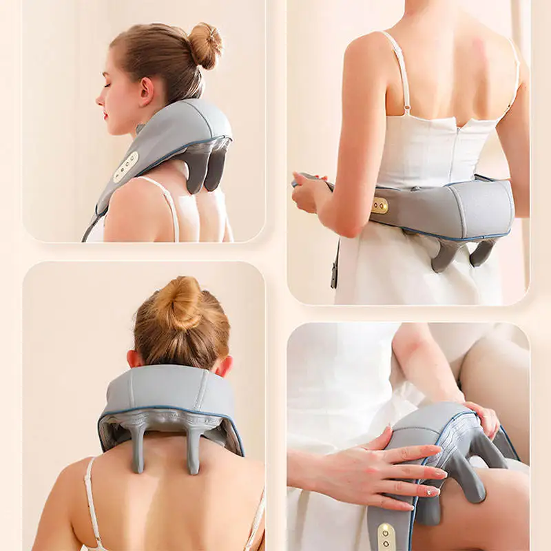 Shiatsu Neck and Back Massager with Soothing Heat EU/US/UK/USB plug  Electric Deep 5D Kneading Massage Tool Shoulder Leg Body